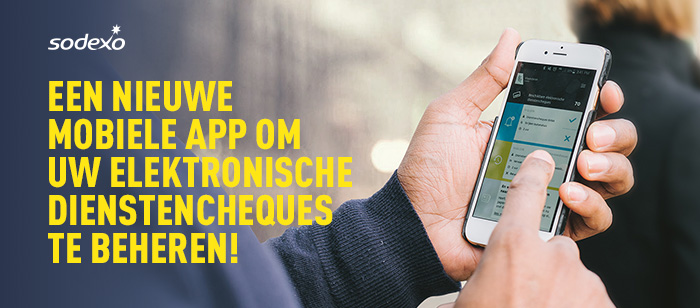 Een nieuwe mobiele app om uw elektronische dienstencheques te beheren!